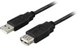 Deltaco USB2-15S, USB 2.0, 1m hinta ja tiedot | Kaapelit ja adapterit | hobbyhall.fi