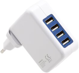 Omega USB laturi 4xUSB EU + kaapeli, valkoinen (42672) hinta ja tiedot | Omega Puhelimet, älylaitteet ja kamerat | hobbyhall.fi