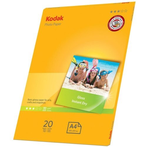 Kodak valokuvapaperi A4 kiiltävä 180g 20 arkkia hinta ja tiedot | Toimistotarvikkeet | hobbyhall.fi