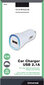 Vivanco autolaturi USB 2.1A, valkoinen (36257) hinta ja tiedot | Puhelimen laturit | hobbyhall.fi