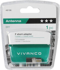 Vivanco antennisovittimen F-liitin (48106) hinta ja tiedot | TV-antennit | hobbyhall.fi