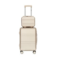 Keskikokoinen matkalaukku apulaukulla, Barut, M, beige väri hinta ja tiedot | Barut Lapset | hobbyhall.fi