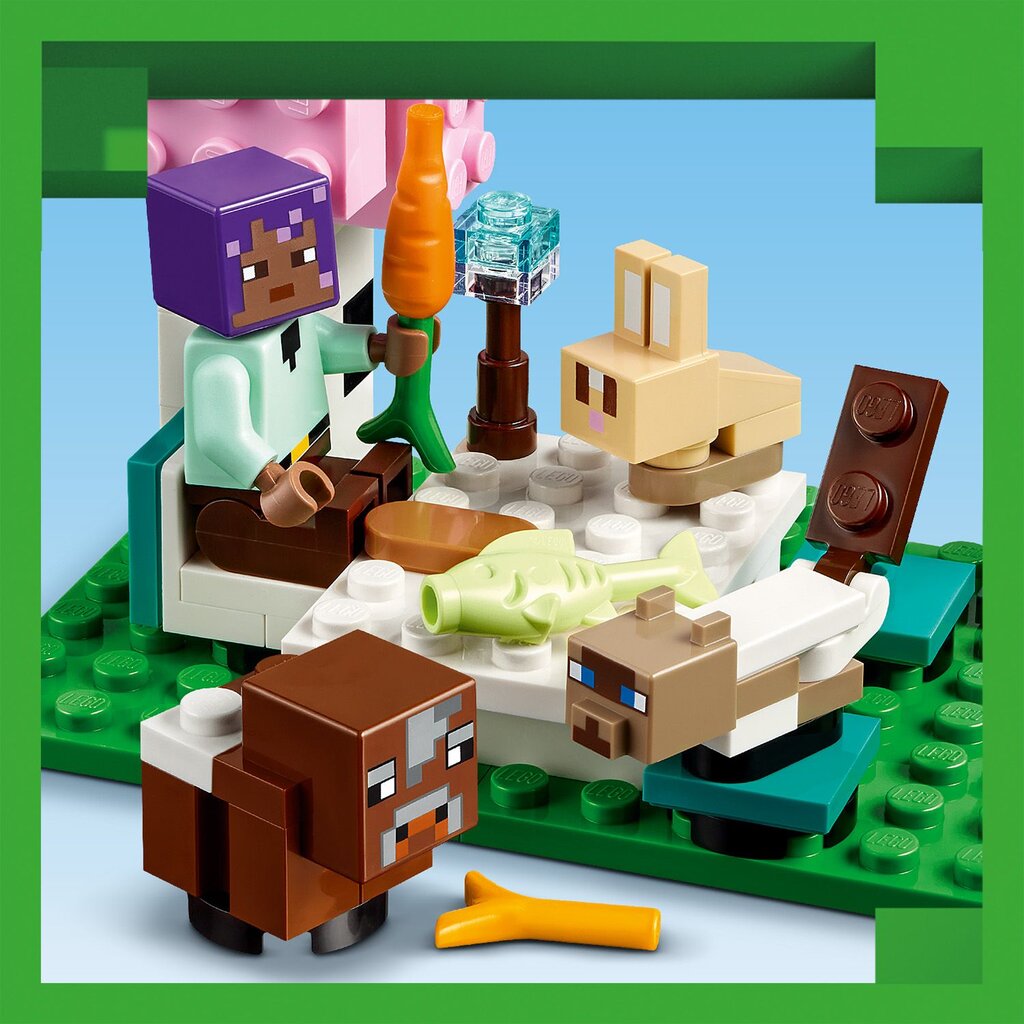 21253 LEGO® Minecraft eläinsuoja hinta ja tiedot | LEGOT ja rakennuslelut | hobbyhall.fi