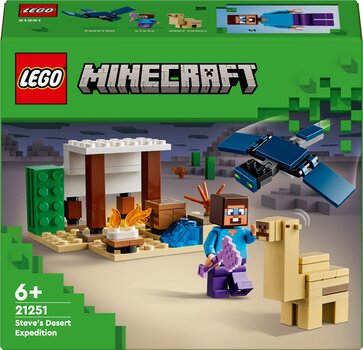 21251 LEGO® Minecraft Steven aavikkoretki hinta ja tiedot | LEGOT ja rakennuslelut | hobbyhall.fi