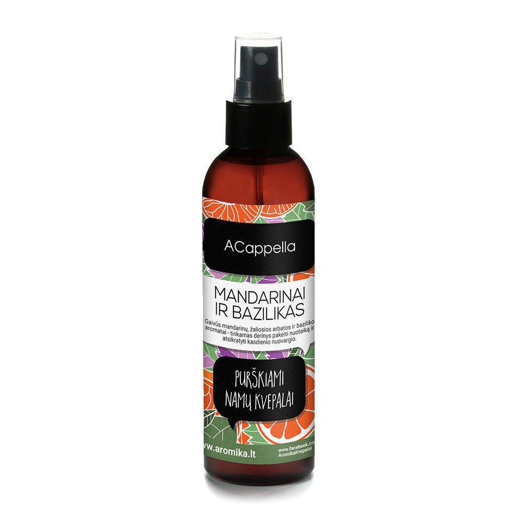 Spray Home Fragrance ACappella Mandarin & Basil 200 ml hinta ja tiedot | Huonetuoksut | hobbyhall.fi
