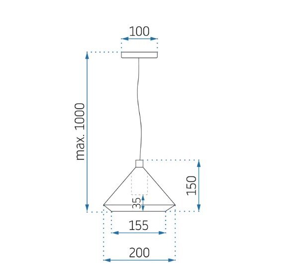 Kattovalaisin app1004-1cp hinta ja tiedot | Riippuvalaisimet | hobbyhall.fi