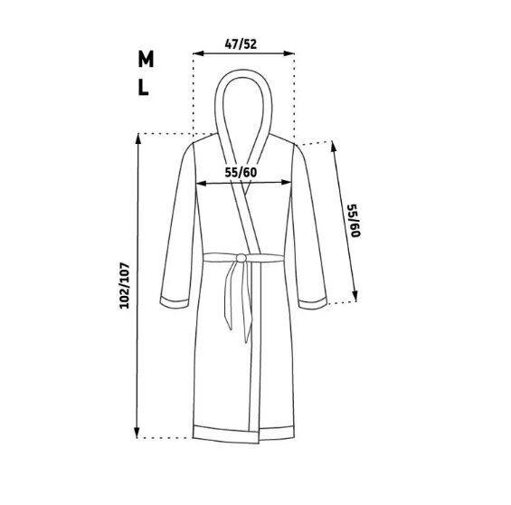 Jordanin harmaa navy l kylpytakki hinta ja tiedot | Miesten kylpytakit ja pyjamat | hobbyhall.fi