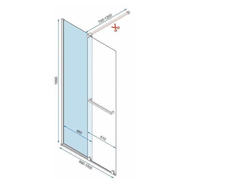 Rea cortis suihkuseinä kulta 100 hinta ja tiedot | Suihkuseinät ja -ovet | hobbyhall.fi