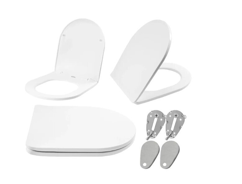 Uf duroplast litteä valkoinen wc-istuin hinta ja tiedot | WC-istuimen lisätarvikkeet | hobbyhall.fi