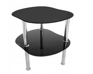 Lasinen sohvapöytä ct-012 musta hinta ja tiedot | Sohvapöydät | hobbyhall.fi