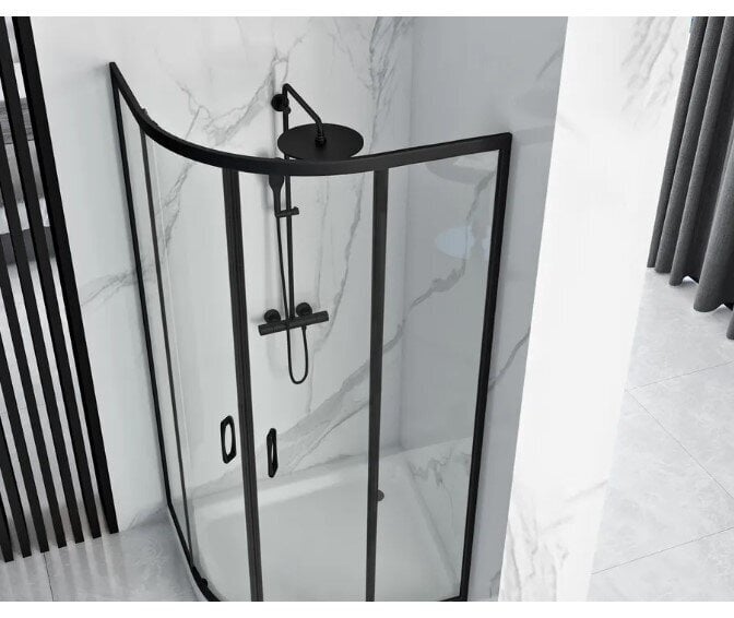 Rea look musta suihkukaappi 90x90 hinta ja tiedot | Suihkukaapit ja suihkunurkat | hobbyhall.fi