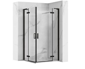 Rea hugo double suihkukaappi musta 80x80 hinta ja tiedot | Suihkukaapit ja suihkunurkat | hobbyhall.fi