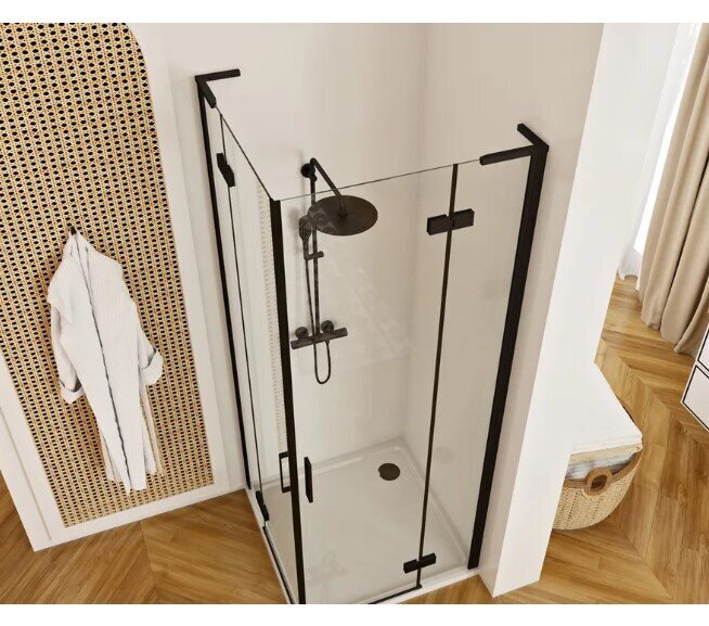 Rea hugo double suihkukaappi musta 80x80 hinta ja tiedot | Suihkukaapit ja suihkunurkat | hobbyhall.fi