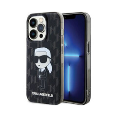 KARL LAGERFELD iPhone 15 Pro (6,1") Alkuperäinen Monogram, Musta hinta ja tiedot | Puhelimen kuoret ja kotelot | hobbyhall.fi