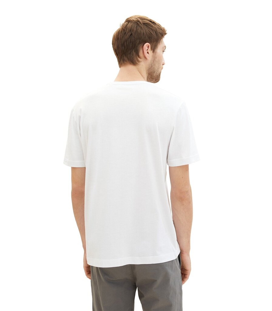 Tom Tailor miesten T-paita 1040826*20000, valkoinen 4067672245845 hinta ja tiedot | Miesten T-paidat | hobbyhall.fi