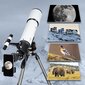 HETEKAN Professional Refractor Telescope, suuri aukko 80mm, valkoinen hinta ja tiedot | Mikroskoopit ja teleskoopit | hobbyhall.fi