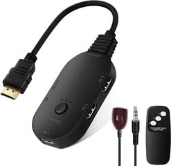 NEWCARE 3 in 1 HDMI Switch 4K kaukosäätimen tuella 3D hinta ja tiedot | Adapterit | hobbyhall.fi