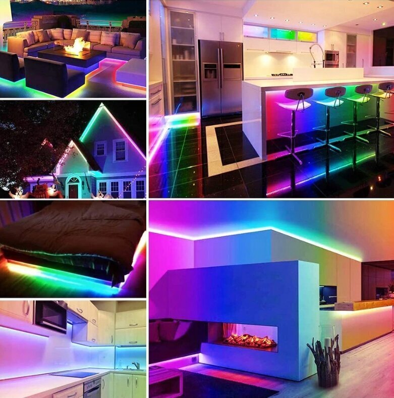 LED-nauhat Neon Flex Rgb kaukosäätimellä, 5 m hinta ja tiedot | LED-valonauhat | hobbyhall.fi