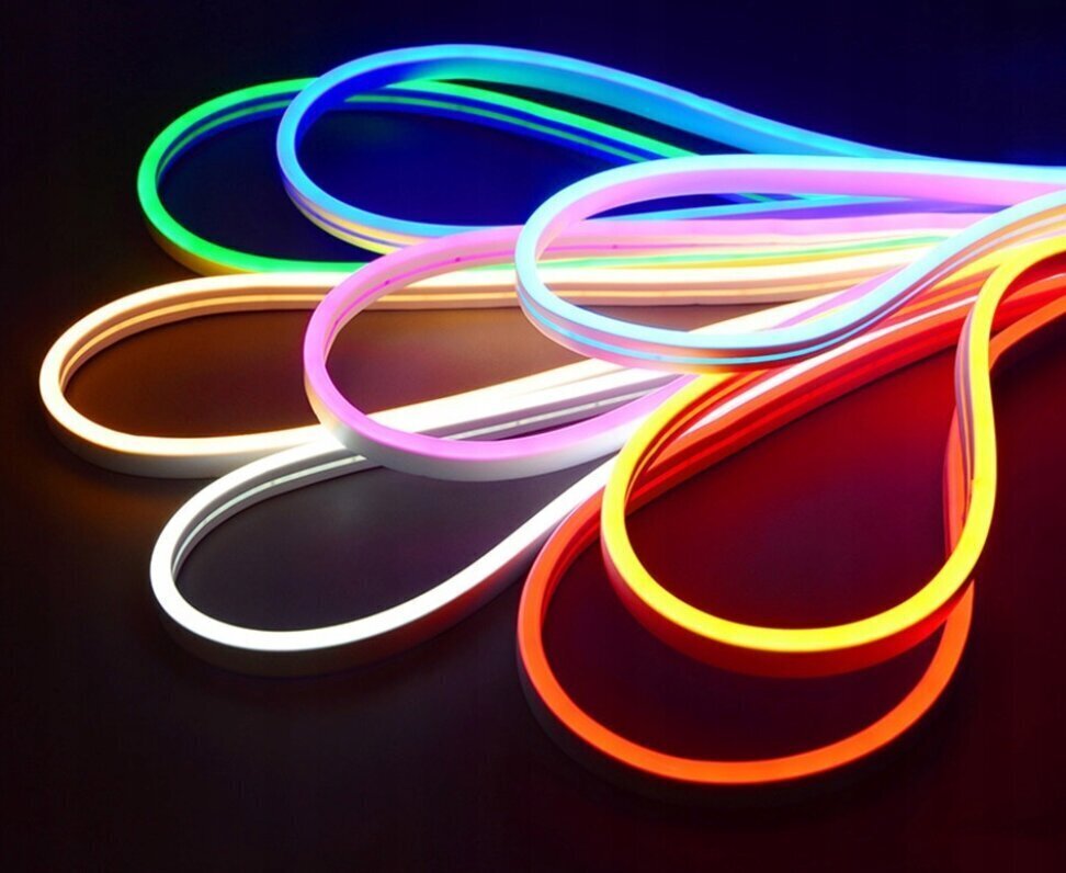 LED-nauhat Neon Flex Rgb kaukosäätimellä, 5 m hinta ja tiedot | LED-valonauhat | hobbyhall.fi