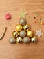 Joulukoriste, kultaiset pallot kuuseen, Electronics LV-161, 4 cm hinta ja tiedot | Joulukuusen koristeet | hobbyhall.fi