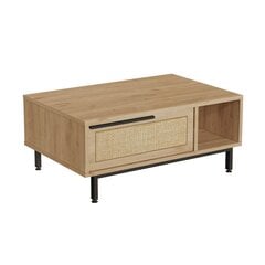 Kahvipöytä, Asir, 90x37,6x60 cm, vaaleanruskea hinta ja tiedot | Sohvapöydät | hobbyhall.fi