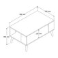 Kahvipöytä, Asir, 90x54x41,6 cm, vaaleanruskea hinta ja tiedot | Sohvapöydät | hobbyhall.fi