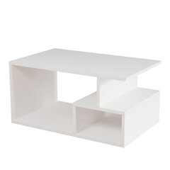 Kahvipöytä, Asir, 90x54x42 cm, valkoinen hinta ja tiedot | Sohvapöydät | hobbyhall.fi