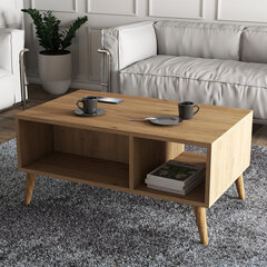 Kahvipöytä, Asir, 90x54x41,6 cm, ruskea hinta ja tiedot | Sohvapöydät | hobbyhall.fi