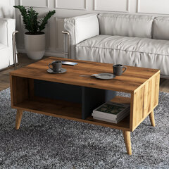 Kahvipöytä, Asir, 90x54x41,6 cm, ruskea/harmaa hinta ja tiedot | Sohvapöydät | hobbyhall.fi