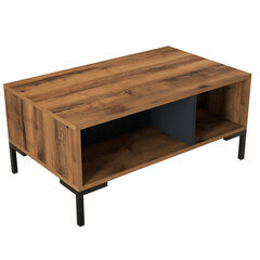 Kahvipöytä, Asir, 90x54x41,6 cm, ruskea/harmaa hinta ja tiedot | Sohvapöydät | hobbyhall.fi