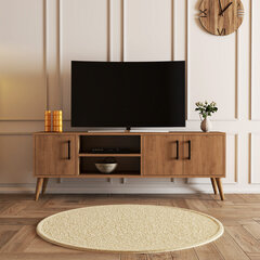 TV-taso, Asir, 150x52x34 cm, tummanruskea hinta ja tiedot | TV-tasot | hobbyhall.fi