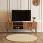 TV-taso, Asir, 150x52x34 cm, tummanruskea hinta ja tiedot | TV-tasot | hobbyhall.fi