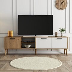 TV-taso, Asir, 180x53x35cm, ruskea/valkoinen hinta ja tiedot | TV-tasot | hobbyhall.fi