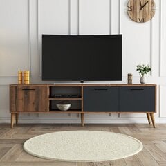 TV-taso, Asir, 180x53x35cm, ruskea/harmaa hinta ja tiedot | TV-tasot | hobbyhall.fi