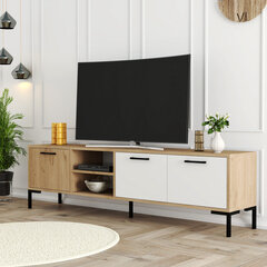 TV-taso, Asir, 180x52x34cm, beige/valkoinen hinta ja tiedot | TV-tasot | hobbyhall.fi