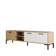 TV-taso, Asir, 180x52x34cm, beige/valkoinen hinta ja tiedot | TV-tasot | hobbyhall.fi