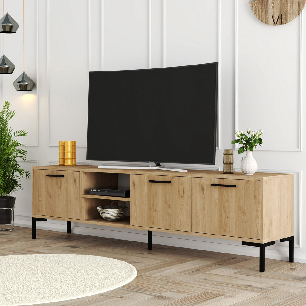 TV-taso, Asir, 180x50x35cm, beige hinta ja tiedot | TV-tasot | hobbyhall.fi