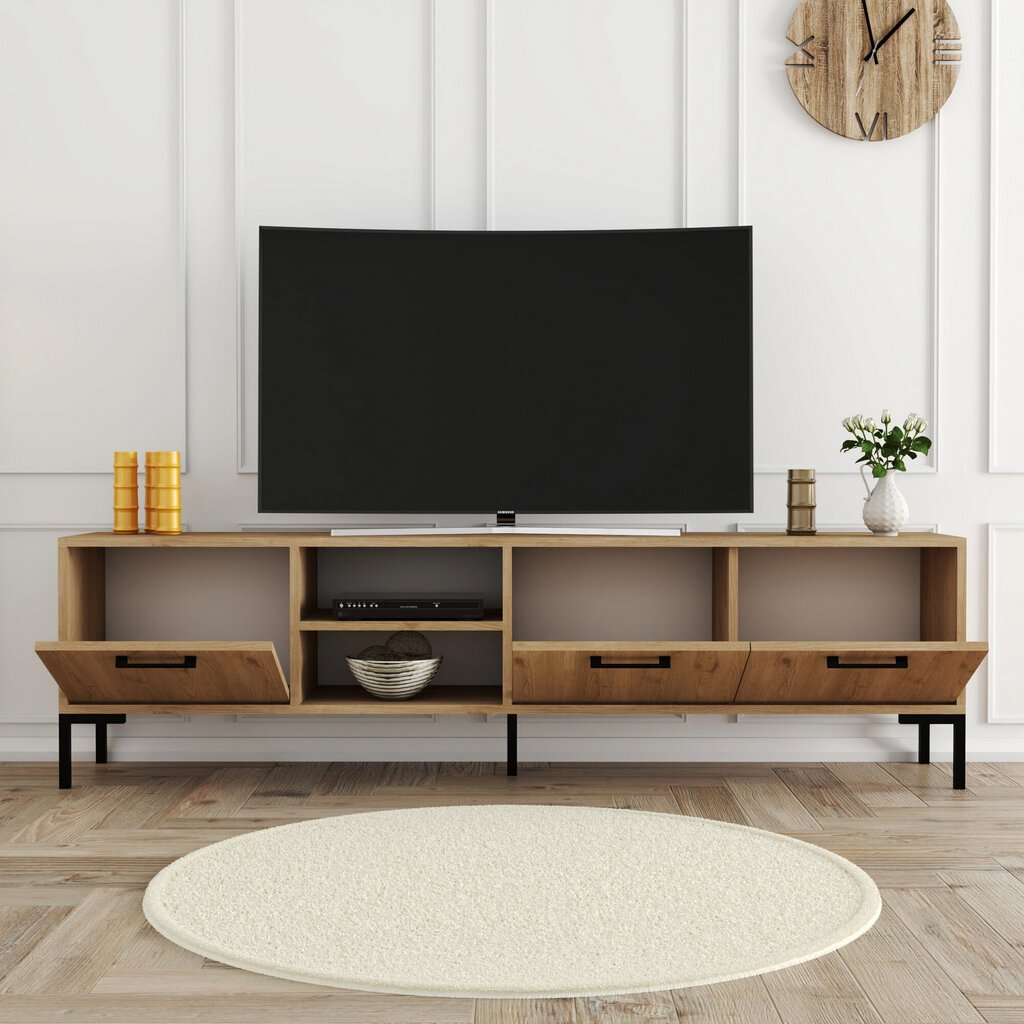 TV-taso, Asir, 180x50x35cm, beige hinta ja tiedot | TV-tasot | hobbyhall.fi