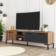 TV-taso, Asir, 180x52x34 cm, ruskea/harmaa hinta ja tiedot | TV-tasot | hobbyhall.fi