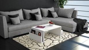 Kahvipöytä, Asir, 95x36,8x60 cm, valkoinen hinta ja tiedot | Sohvapöydät | hobbyhall.fi