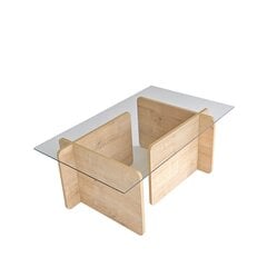 Kahvipöytä, Asir, 105x40x65 cm, beige hinta ja tiedot | Sohvapöydät | hobbyhall.fi