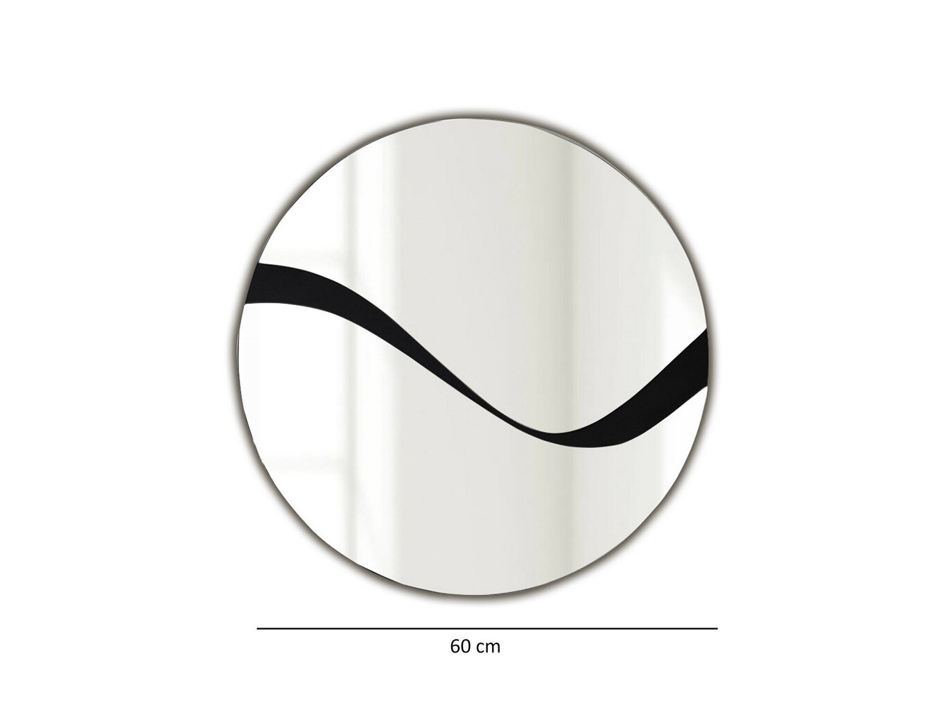 Peili, Asir, 70x70 cm, musta hinta ja tiedot | Peilit | hobbyhall.fi