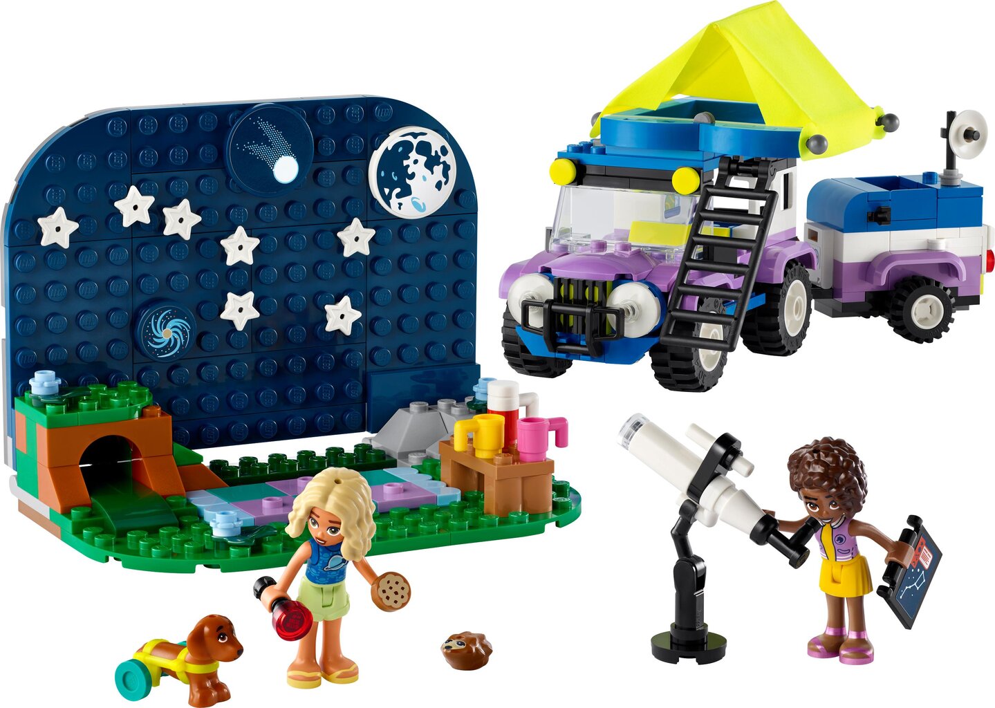 42603 LEGO® Friends Stargazing matkailuauto hinta ja tiedot | LEGOT ja rakennuslelut | hobbyhall.fi