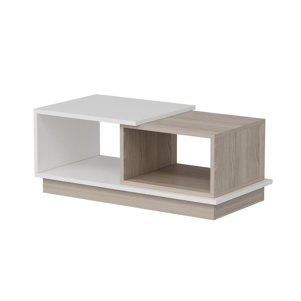 Kahvipöytä, Asir, 90x36x45 cm, valkoinen/beige hinta ja tiedot | Sohvapöydät | hobbyhall.fi