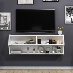 TV-taso, Asir, 124x44x27 cm, valkoinen hinta ja tiedot | TV-tasot | hobbyhall.fi