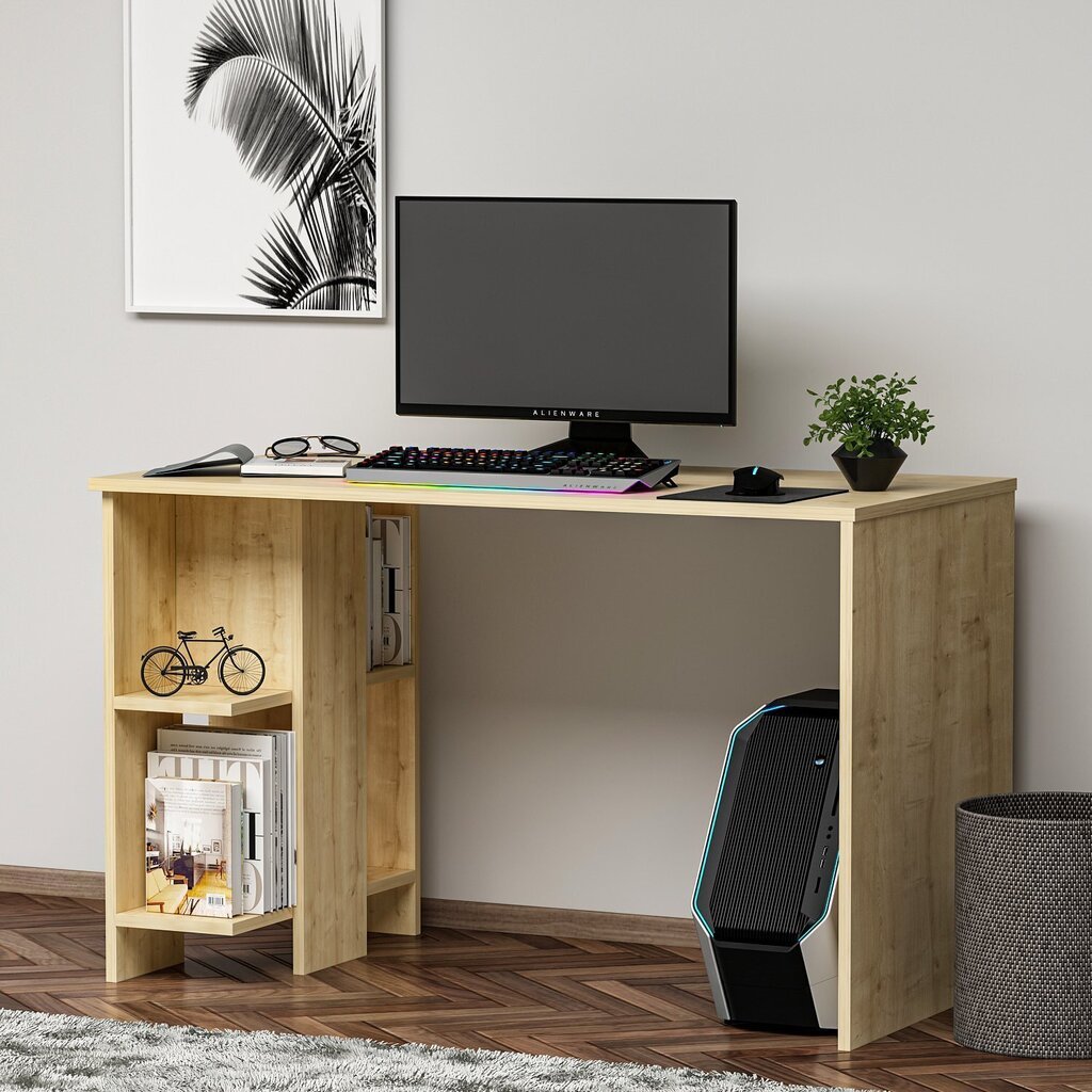 Työpöytä, Asir, 120x73,8x60 cm, beige hinta ja tiedot | Tietokonepöydät ja työpöydät | hobbyhall.fi