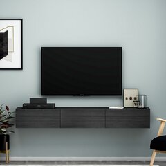 TV-taso, Asir, 180x26x31,4 cm, musta hinta ja tiedot | TV-tasot | hobbyhall.fi