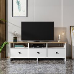 TV-taso, 150x47x36 cm, valkoinen/beige hinta ja tiedot | TV-tasot | hobbyhall.fi