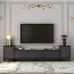 TV-yksikkö, Asir, 180x45,2x35cm, harmaa hinta ja tiedot | TV-tasot | hobbyhall.fi