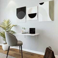 Työpöytä, Asir, 96x40 cm, valkoinen hinta ja tiedot | Tietokonepöydät ja työpöydät | hobbyhall.fi